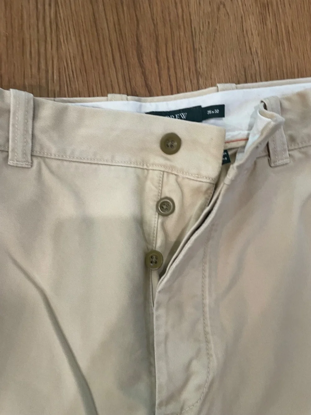 J. Crew Men’s Chinos Tan 35x32 NWT